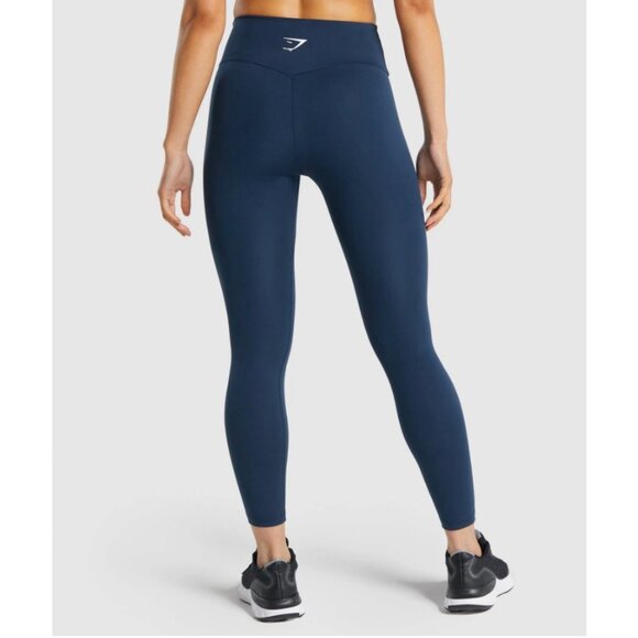 Gymshark Women's Navy Blue Training Leggings Size Small - Picture 2 of 14